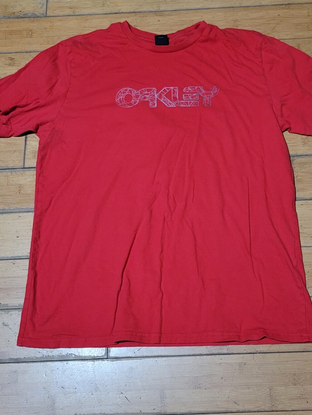 Oakley Men's XL Red Short Sleeve Tee Shirt